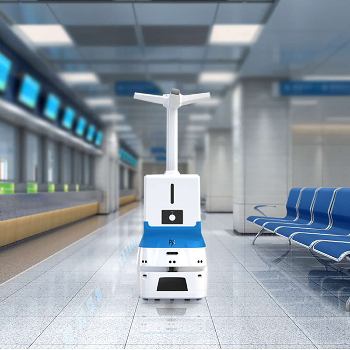 Application scenario of atomizing disinfect robot in hospital